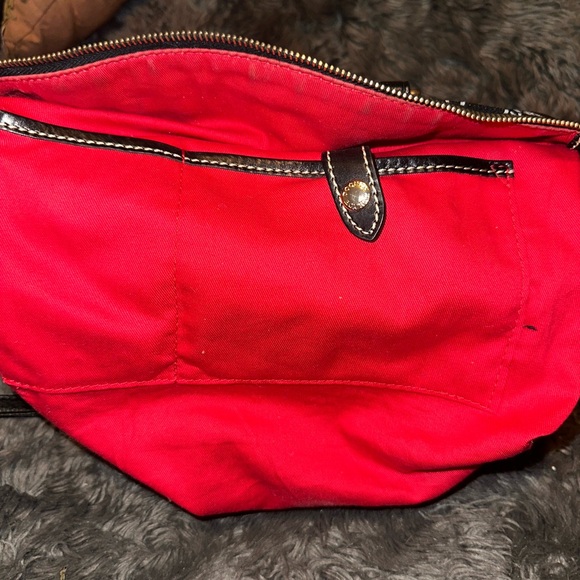 Dooney & Bourke Black and White Monogram Shoulder Bag - Picture 8 of 16